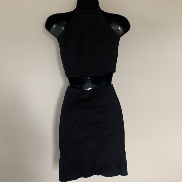 Princess Polly Savanna Black Twist Knot Front Cutout Side Mini Dress - Picture 9 of 13